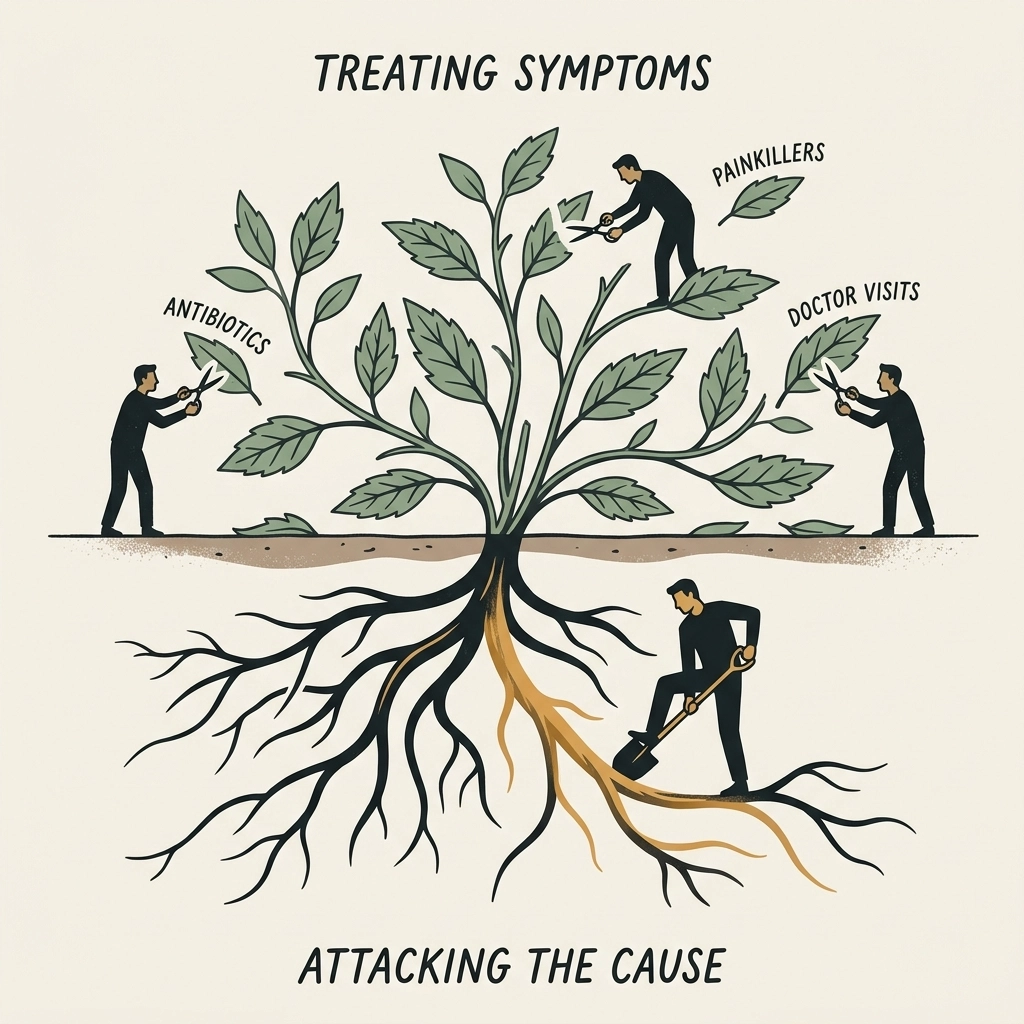#1 You attack the cause, not the symptom