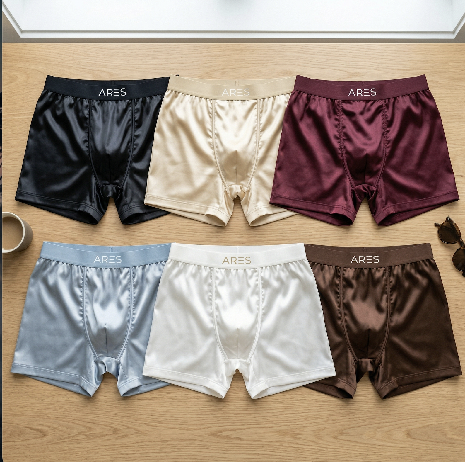 Ares Mulberry Silk Boxers