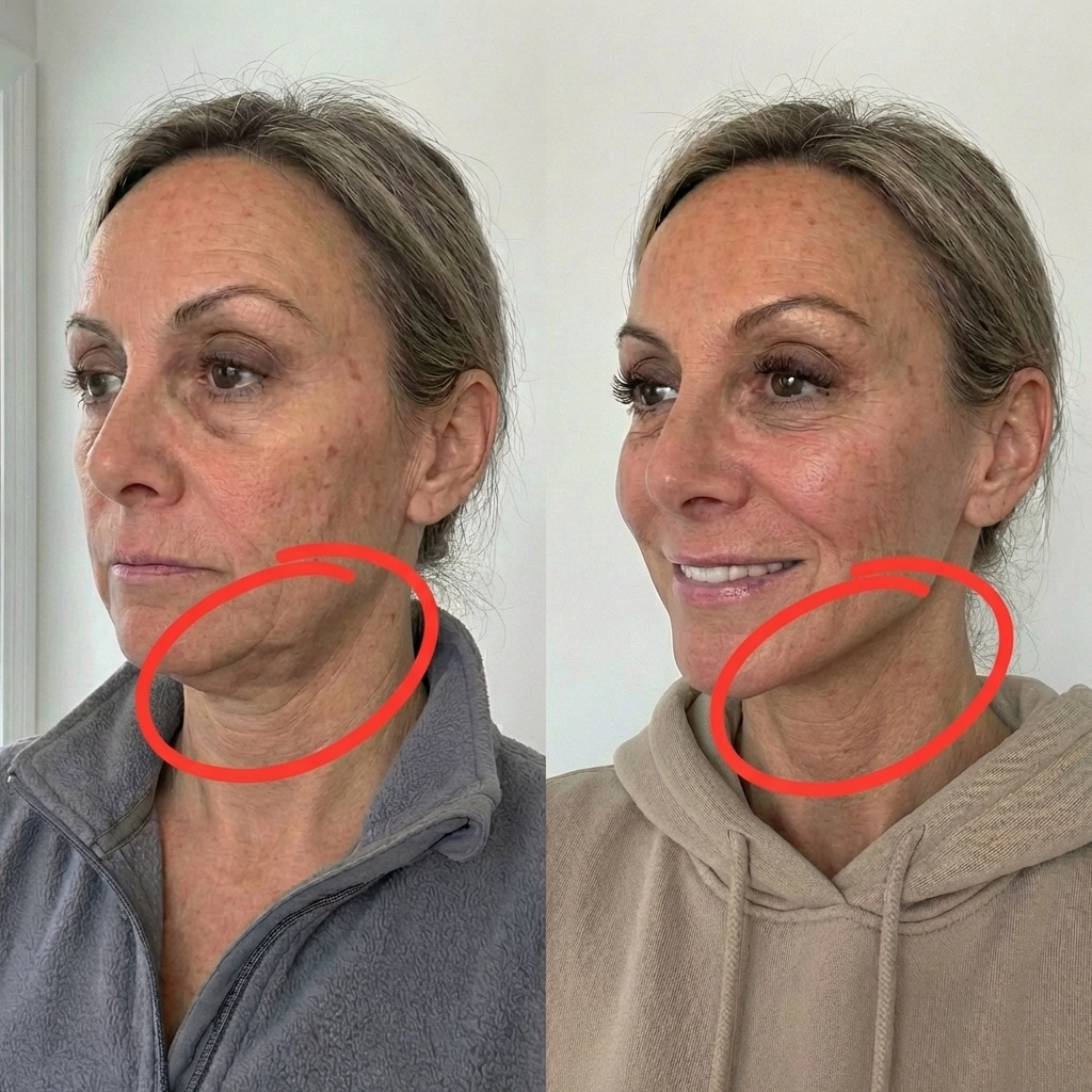 It Fixes 'Menopause Face' By Draining Trapped Fluid
