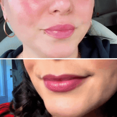 MY LIPS FEEL SOFTER AT THE END OF THE DAY