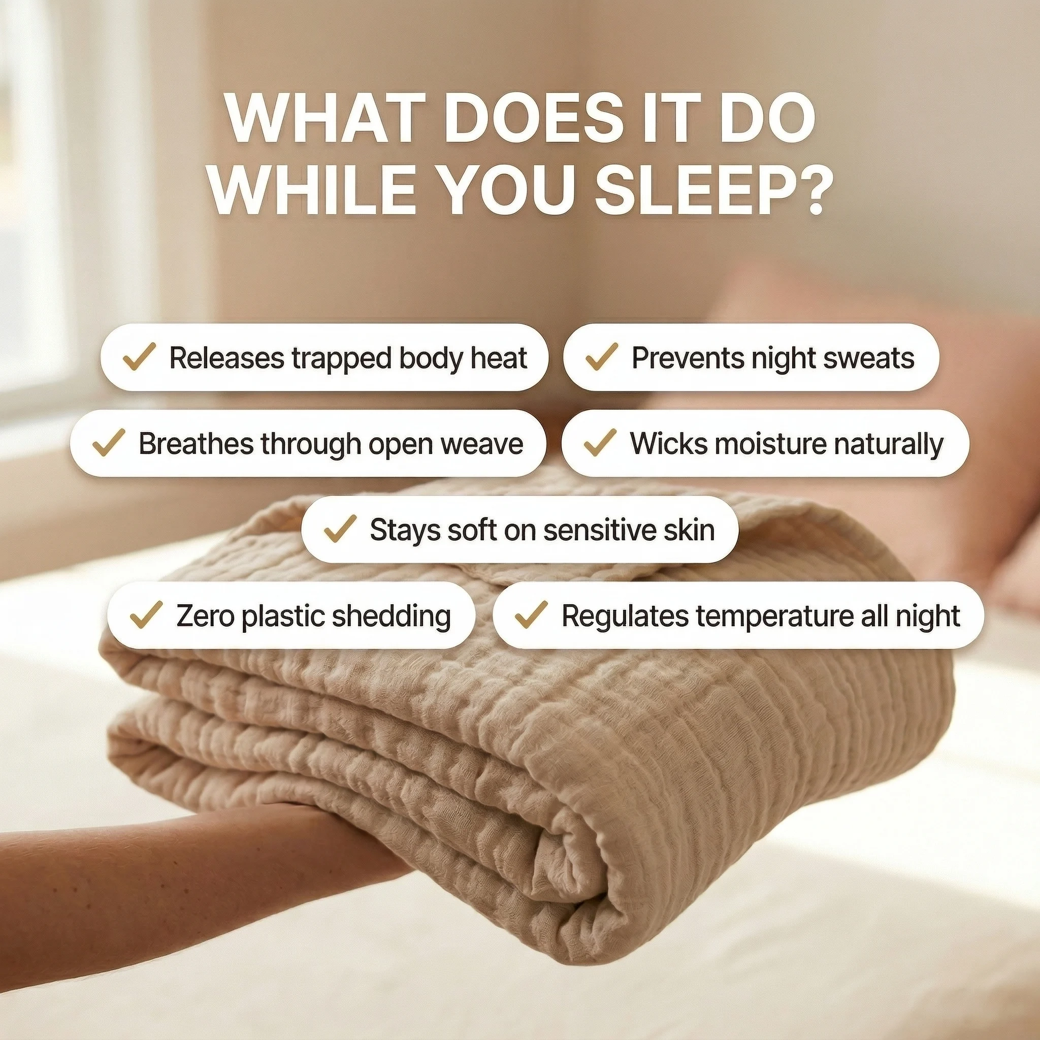 The Only Blanket Engineered To Work With Your Body All Night