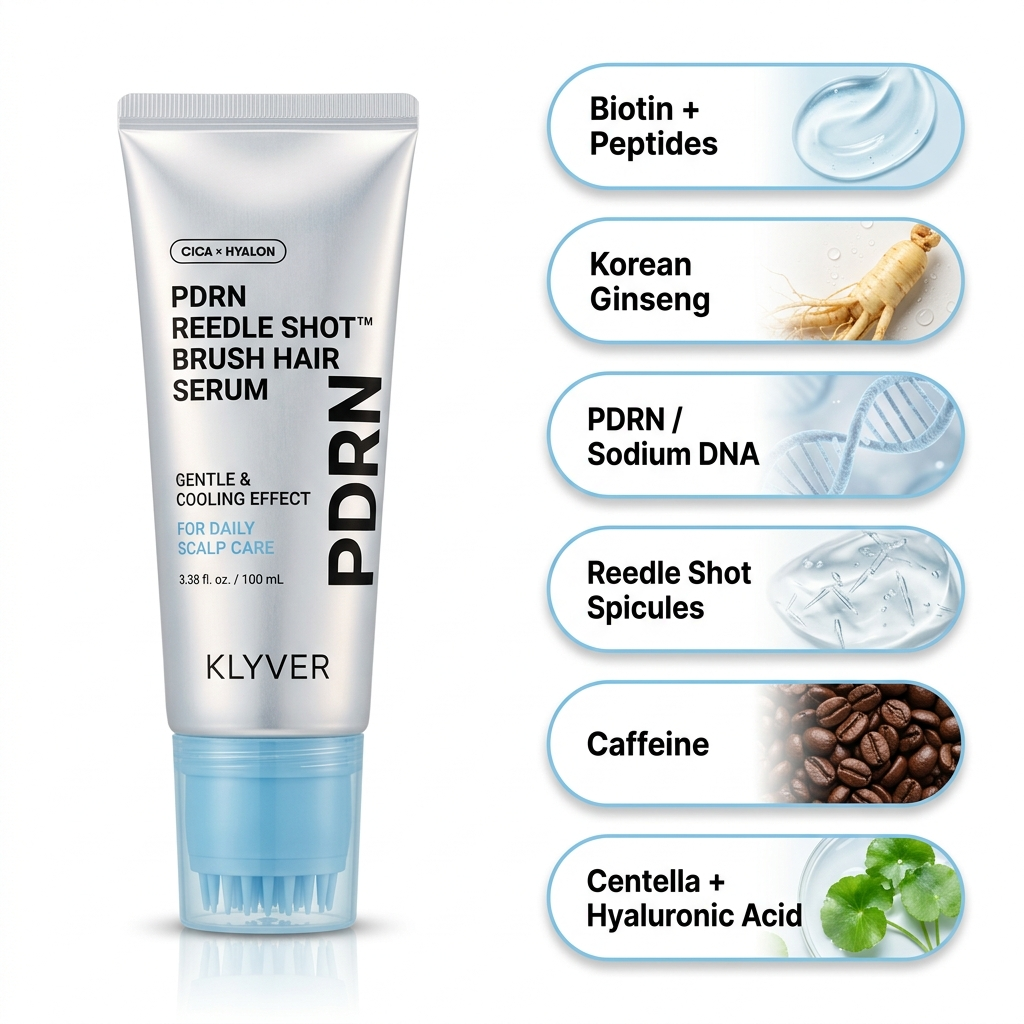 Korean PDRN and Peptides Support Fuller-Looking Roots