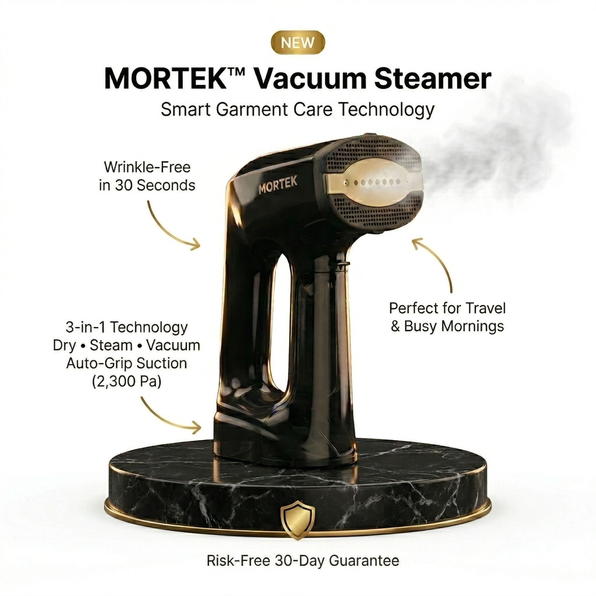 Get Wrinkle-Free Clothes - No ironing board. No stress In Under 30 Seconds