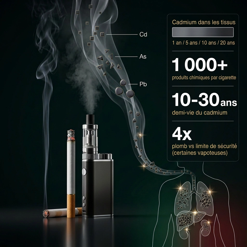 Les cigarettes et vapes cachent des métaux lourds persistants