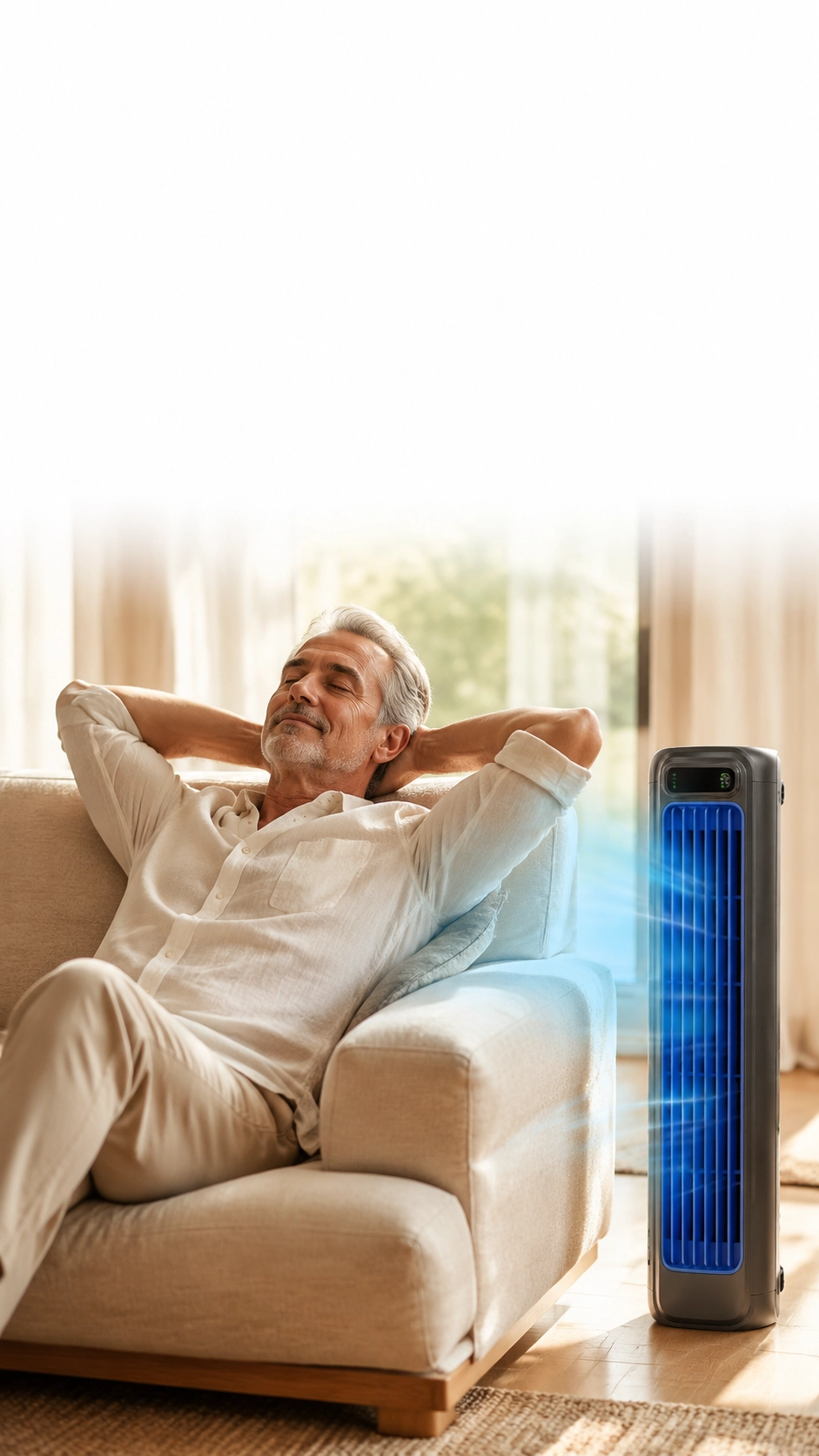 Stay cool all night, cordless and quiet