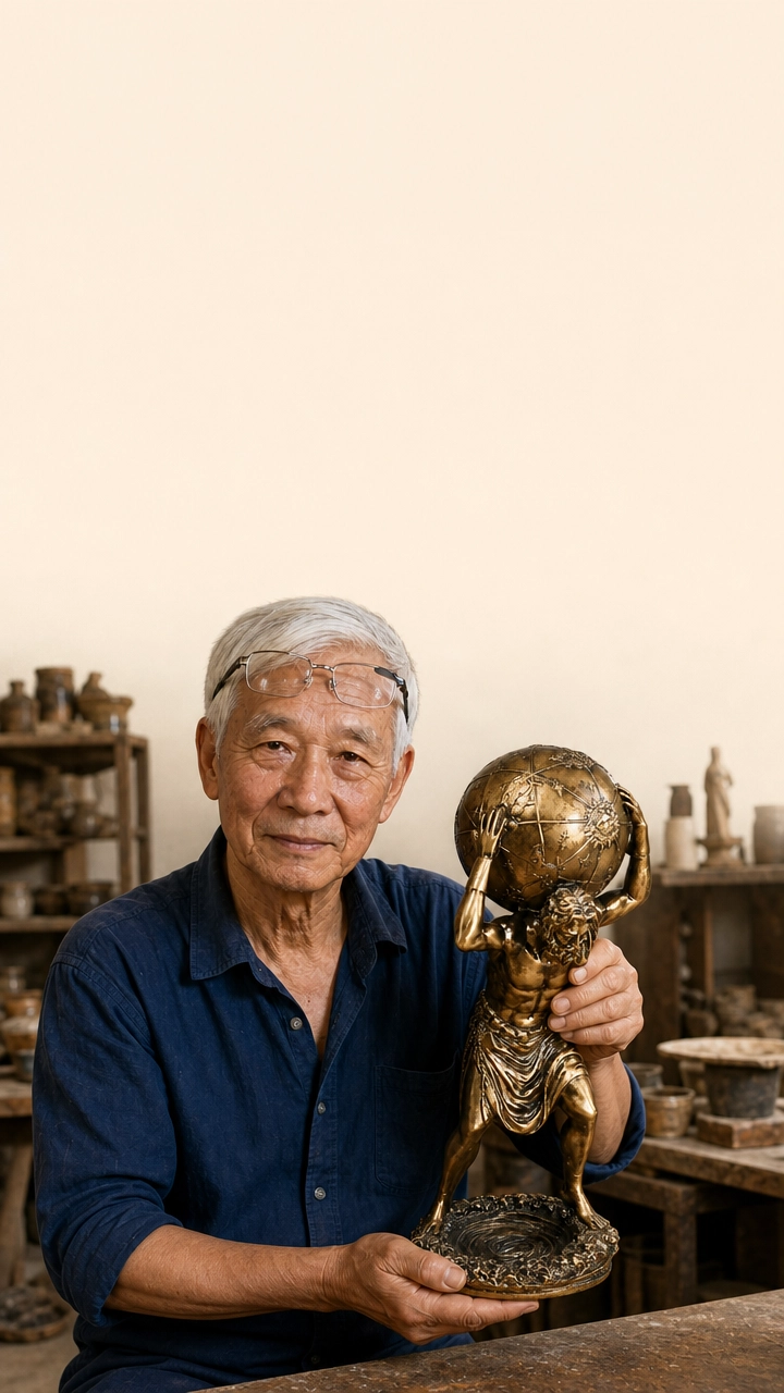 The Atlas Cast in Real Bronze