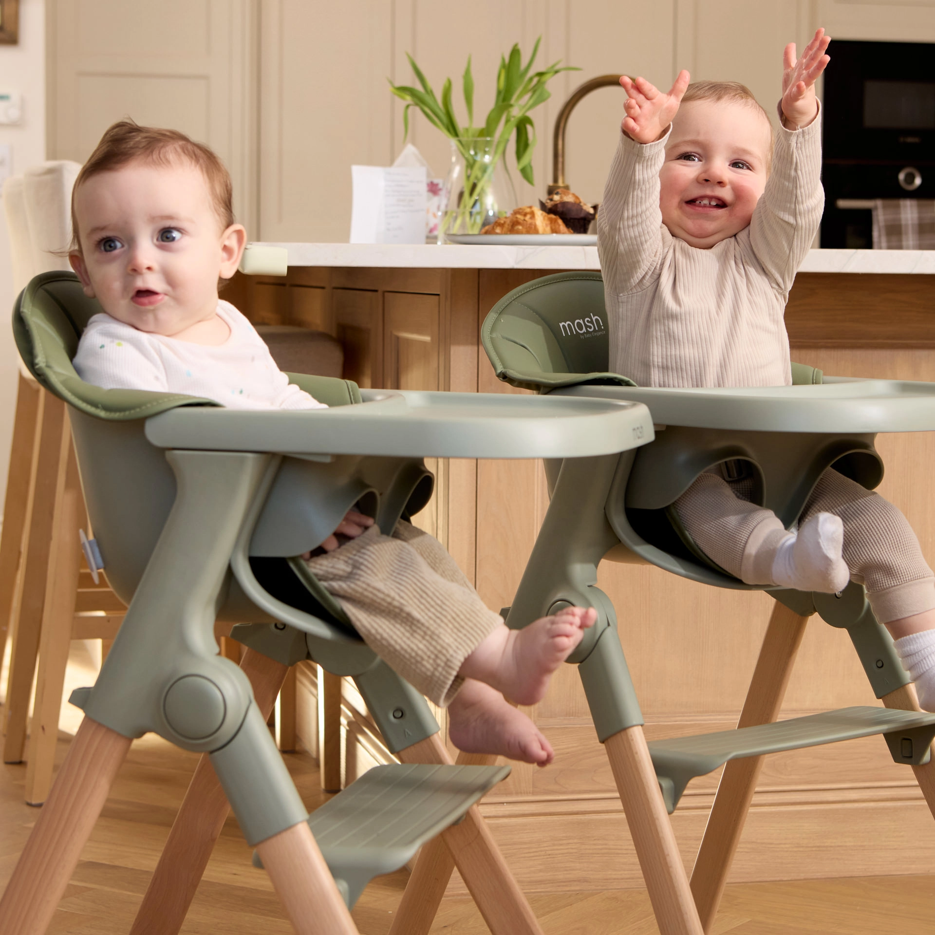 The only high chair they won't outgrow in 6 months.