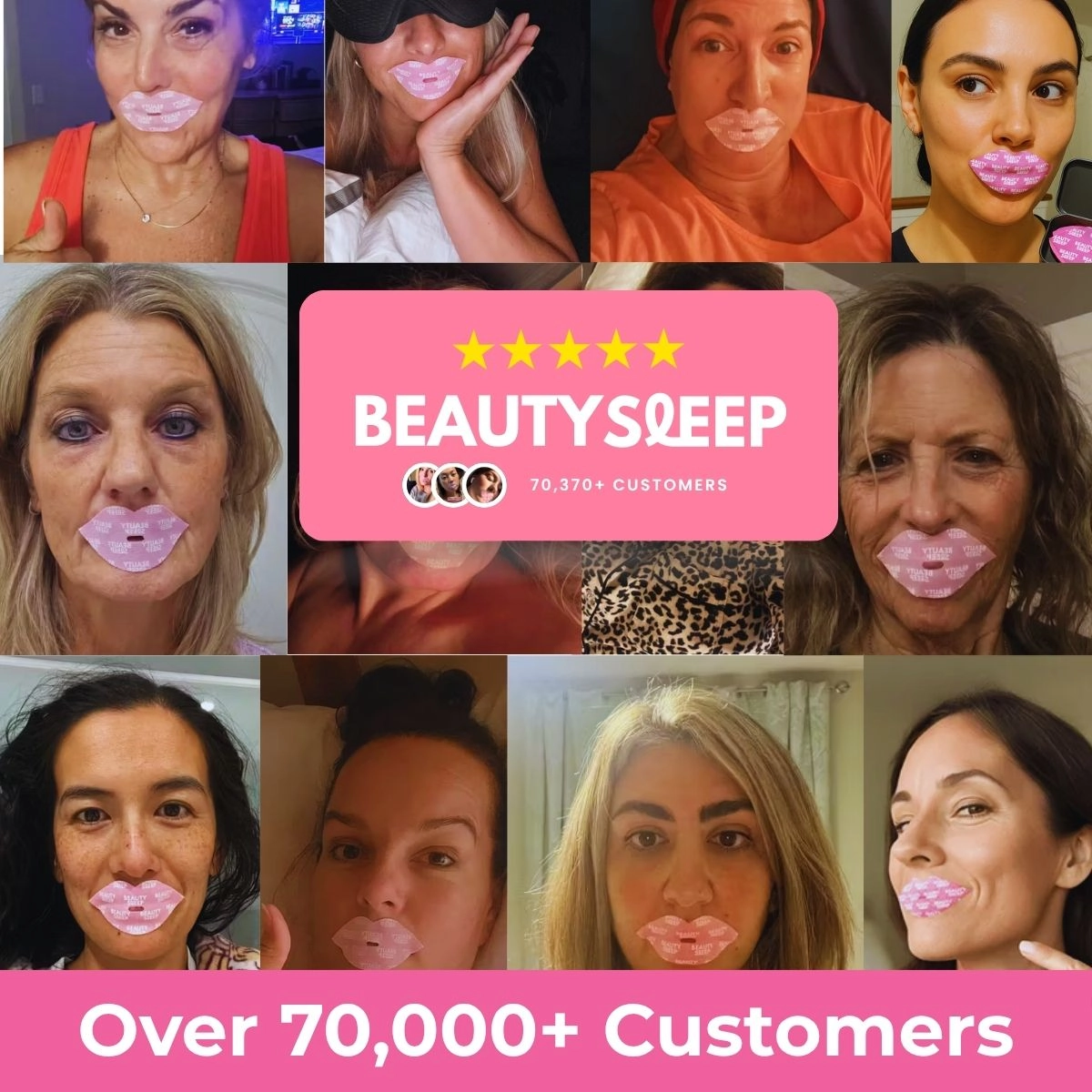 7. You'll join over 70,000 women other women, experts, and doctors who swear by taping their mouth shut each night with Beauty Sleep