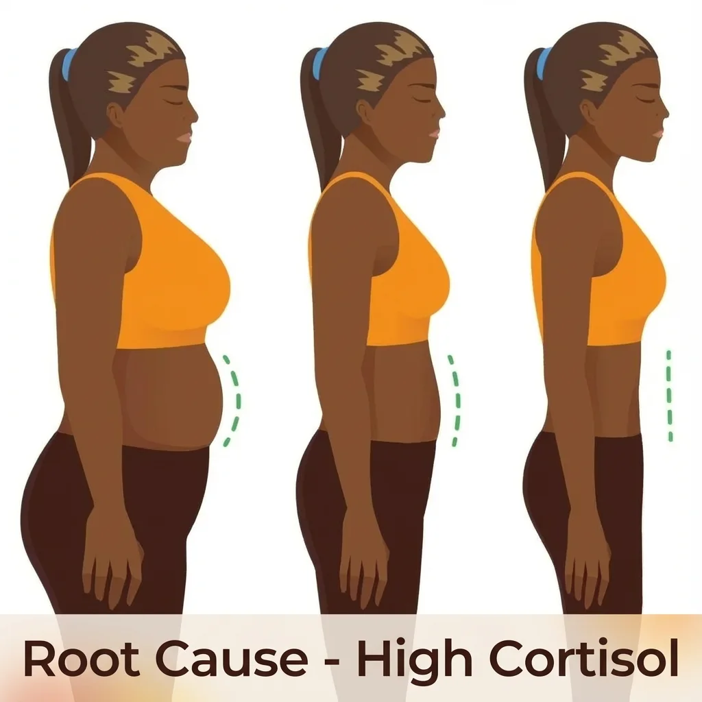 Your Belly Fat Isn't A Weight Problem. It's A Cortisol Problem.