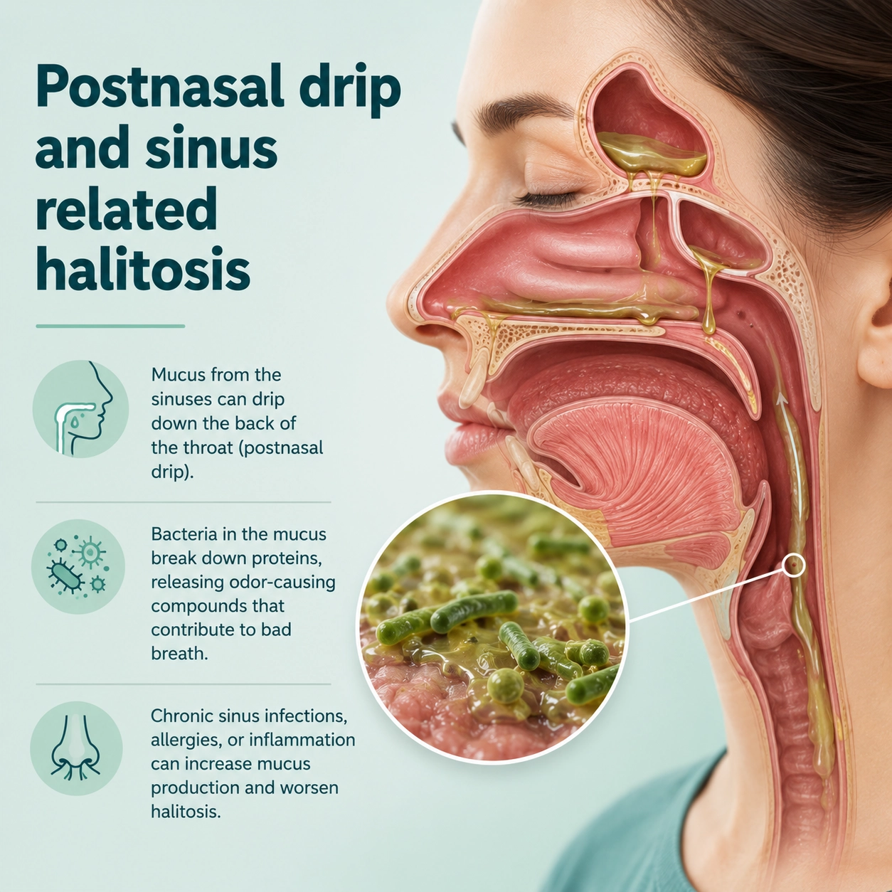 3. Postnasal Drip and Sinus Related Halitosis