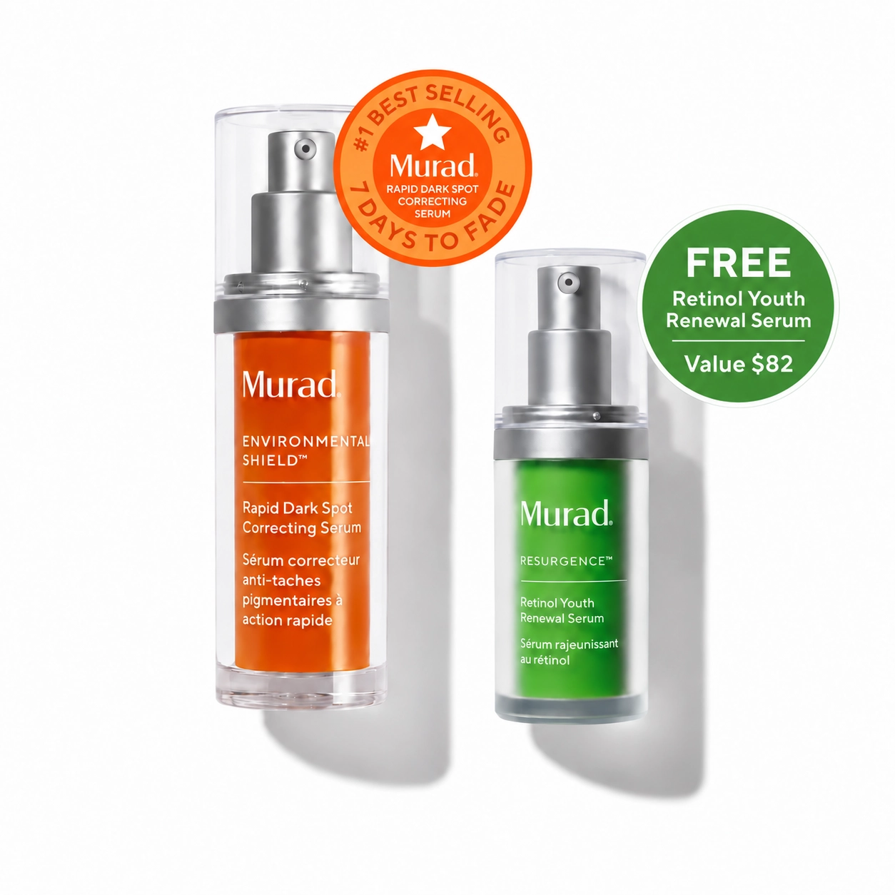 Fade dark spots by day.
Firm and smooth by night.